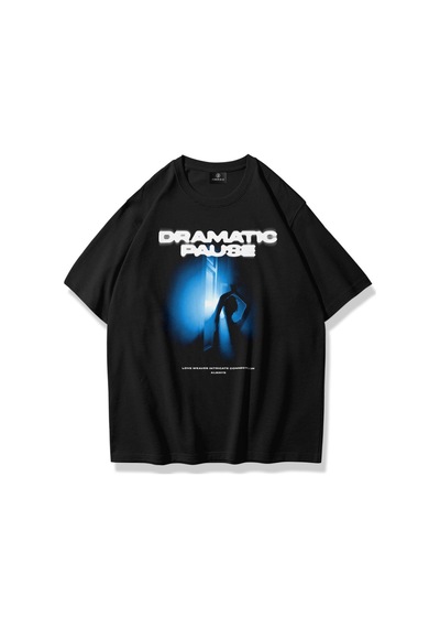 Flood Of Style Unisex Dramatic Pause Tshirt Siyah