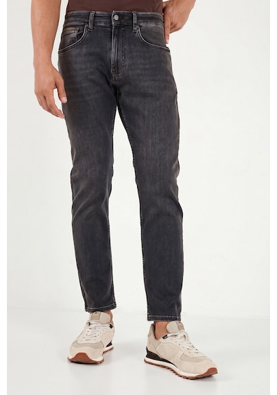 Buratti Pamuklu Comfort Fit Normal Bel Jeans Erkek Kot Pantolon 4412c88texas Siyah