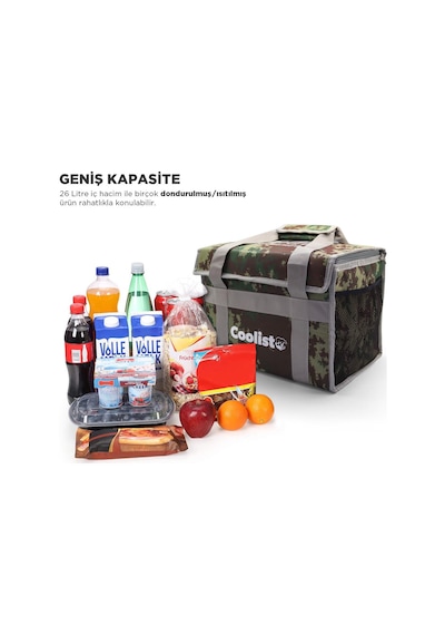 Coolist Cl26C 26 L Katlanabilir Termos Bez Çanta / Buzluk Çok Renkli