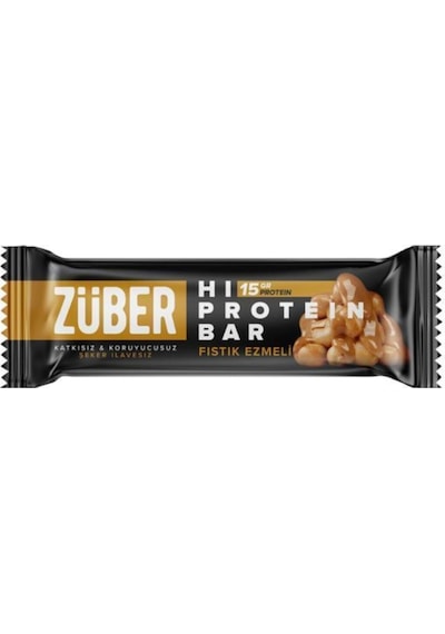 Züber Fıstık Ezmeli Yüksek Protein Bar 45 G - 12 Adet X 45Gr Züber Fıstık Ezmeli Yüksek Protein Bar 45 G - 12 Adet X 45Gr