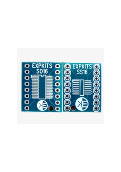 Soss16 Pcb ( So16 - Ssop16 ) Soıc16 Ssop16 To Dıp16 Çevirici Pcb