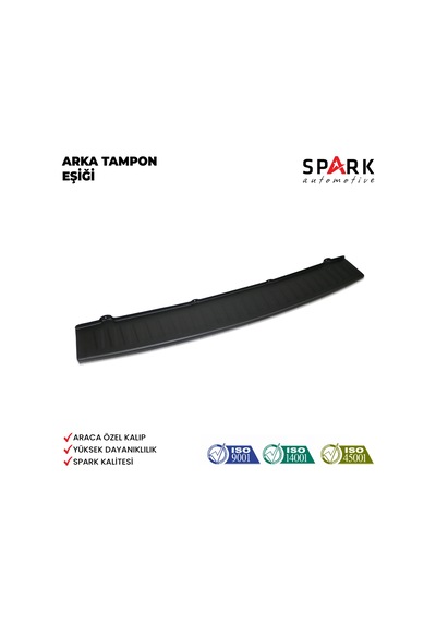 Fiat Doblo 2010-2023 Yıl Aralığı Uyumlu Arka Tampon Eşiği Mat Siyah