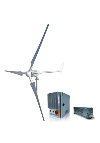 Set İ-1000w 24v/48v Rüzgar Türbini + Wind Pro Şarj Kontrol İsta-breeze