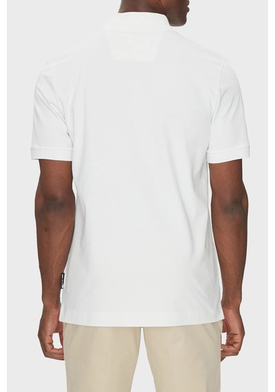 Boss Erkek Polo Yaka T Shirt 50531463 100 Beyaz Beyaz