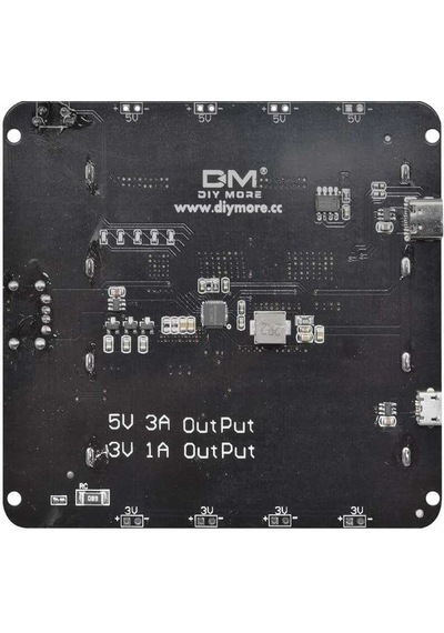 4'Lü Anahtarlı 18650 Lityum Pil Yuvası V8 Mikro Usb