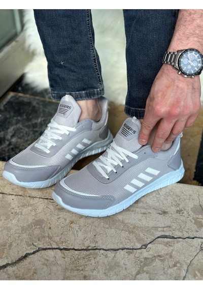 Günlük Erkek Sneaker Fileli Bağcıklı Rahat Esnek Dikiş Detaylı Yürüyüş Spor Ayakkabı 1453 Buz - Beyaz Günlük Erkek Sneaker Fileli Bağcıklı Rahat Esnek Dikiş Detaylı Yürüyüş Spor Ayakkabı 1453 Buz - Beyaz