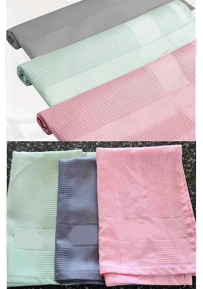 3 Adet Gerçek Mikrofiber Temizlik Bezi 40x60 Cm - İz Bırakmaz Cam Ev Araba Temizlik Bezi Çok Renkli
