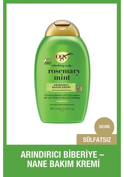 Ogx Rosemary Mint Biberiye & Nane Içeren Arındırıcı Saç Bakım K