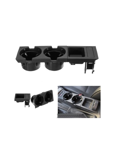 Bmw E46 Bardaklık Madeni Para Kutusu Set Siyah 51168217953 (523510393)