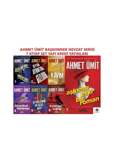 Ahmet Ümit Başkomser Nevzat Serisi 7 Kitap Set