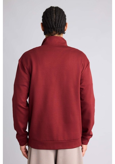 Defacto Standart Fıt Modal Sweatshirt G8148ax25wnbr169 Bordo-br169