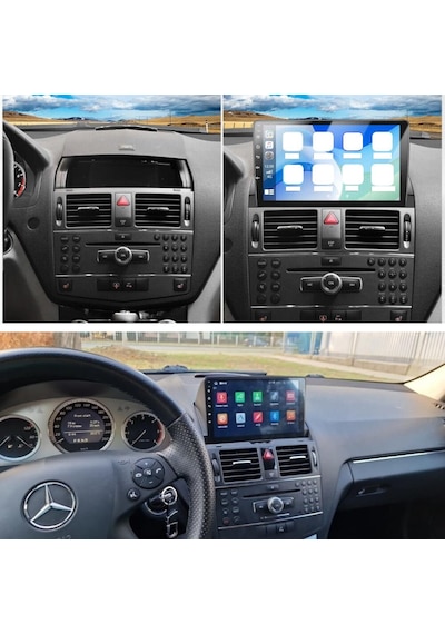Mercedes C Serisi W204 Android Multimedya Sistemi 4-64 Cadence 2006-2011 +360 Kamera 9"
