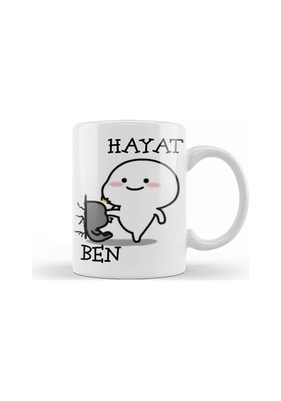 Hayat Ben Komik Kupa Bardak Porselen Karışık
