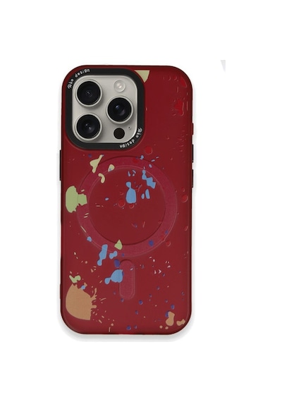 Joko Apple Uyumlu iPhone 16 Pro Kılıf Colorful Seri Silikon Kapak Kırmızı