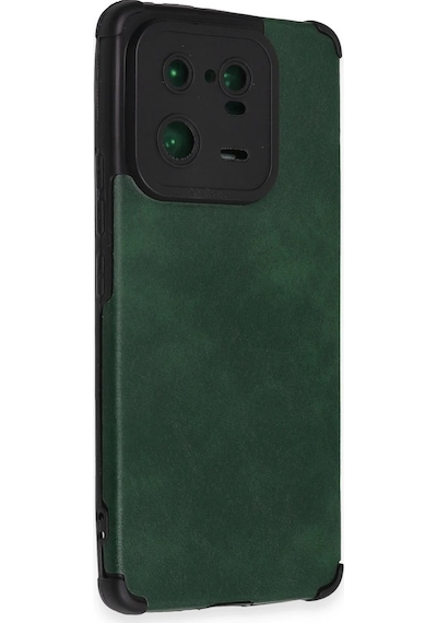 Uray Store Xiaomi Mi 13 Pro Kılıf Loop Deri Silikon - Yeşil