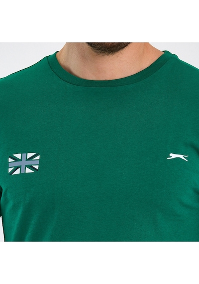 Slazenger PACET Erkek Baskılı Yeşil Tişört
