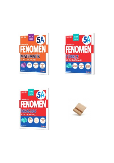 Fenomen 5. Sınıf Maarif 5a Serisi Matematik Türkçe Ve Paragraf 3lü Set Soru Bankası + Telefon Standı