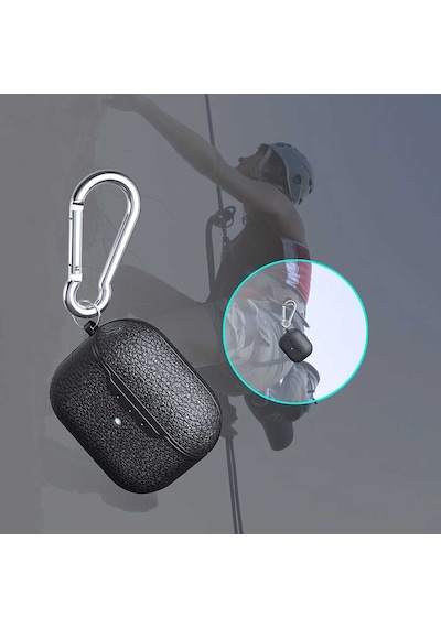 Apple Uyumlu AirPods 3. Nesil Kılıf Htstore Zore Airbag 03 Silikon Siyah