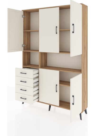 Arges Dolap 7 Raflı 4 Çekmeceli 5 Kapaklı 132x30x195 Çam-aytaşı/aytaşı Aytası/aytası Arges Dolap 7 Raflı 4 Çekmeceli 5 Kapaklı 132x30x195 Çam-aytaşı/aytaşı Aytası/aytası