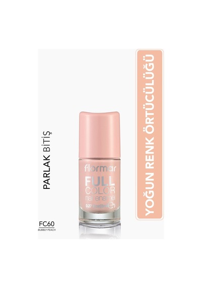 Flormar Oje - Full Color Nail Enamel C60 Berry Brown 8690604497591