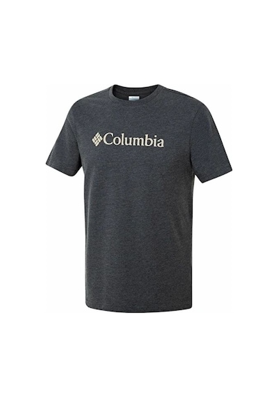 Columbia CSC M Basıc Bıg Logo Brushed SS Tee Erkek Tişört Gri CS0 Gri