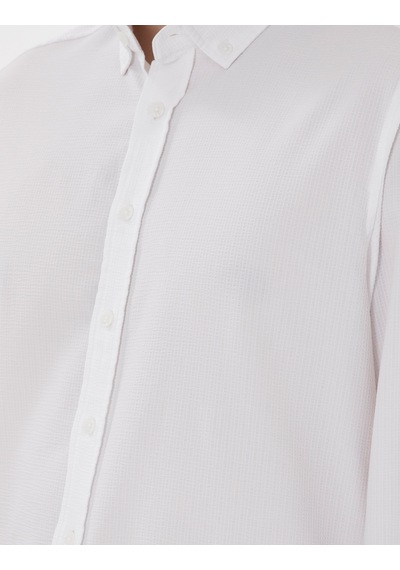Pierre Cardin Erkek Beyaz Gömlek Desenli 50301583-vr013 Beyaz