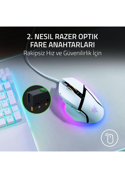 Razer Basilisk V3 - Özelleştirilebilir Kablolu Oyun Faresi - Ergo