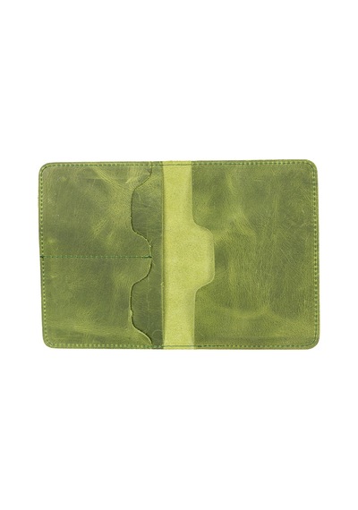 Bloominbag Viaggio Voyager Olive Chic Deri Pasaport Ve Kart Kılıfı Yeşil
