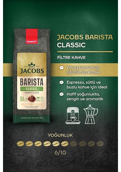 Jacobs Barista Classic Filtre Kahve 4 x 200 G