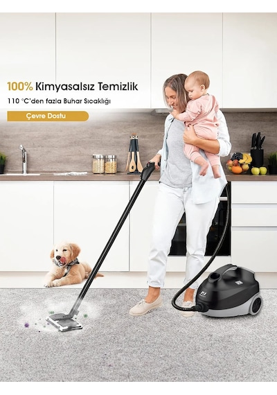 Pirantech CB-107C Çok Fonksiyonlu Buharlı Temizlik Makinesi