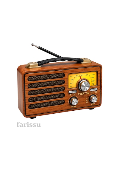 Everton Nostaljik Retro Tasarım Bluetooth Hoparlör Ve Radyo Rt-755 Yedek Pili