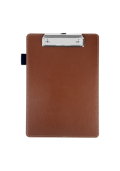 Sekreterlik,a5 Küçük Boy,kapaksız,a5 Clipboard Vegan Suni Deri,17,5x24,5 Cm.,taba