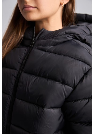 Defacto Kapüşonlu Mont Kız Çocuk H3045a826aubk27 Siyah-bk27