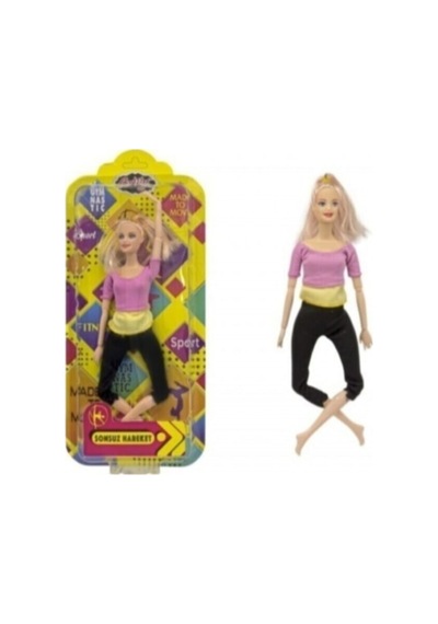 Anlily Sonsuz Hareket Oyuncak Bebek - Pembe Renkli Kız Çocuk Model Bebek Eğlenceli Oyun Arkadaşı