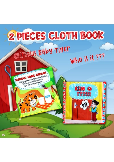 2 Kitap Tox Kim O Ve Meraklı Kaplan Yarusu Kumaş Sessiz Kitap T09