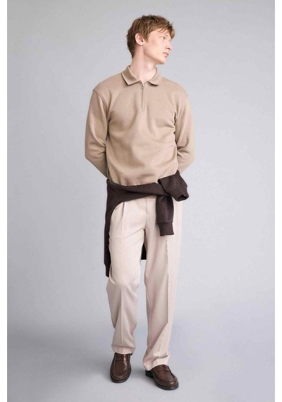 Defacto Kalın Kumaş Sweatshirt H1833ax26spkh466 Haki-kh466