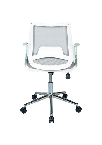 Ofisbazaar Buya Beyaz Fileli Çalışma Koltuğu Ergonomik Şef Ve Toplantı Koltuğu Gri Gri