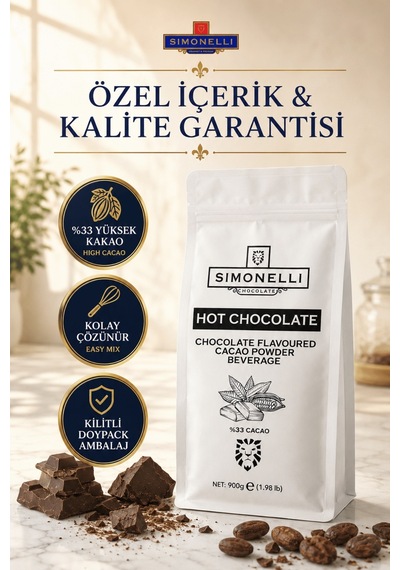Simonelli Klasik Çikolata Aromalı Toz Sıcak Çikolata 900 G