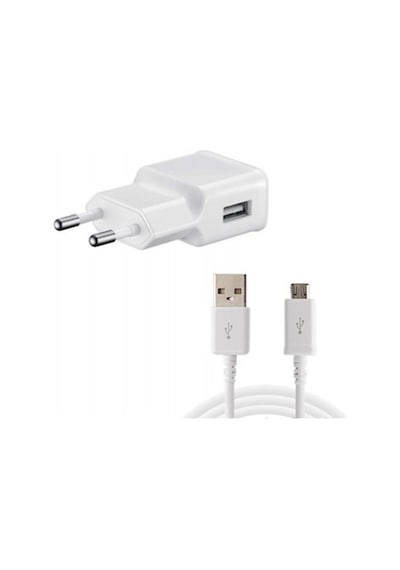 Samsung Uyumlu Şarj Cihazı + Micro Usb Kablo