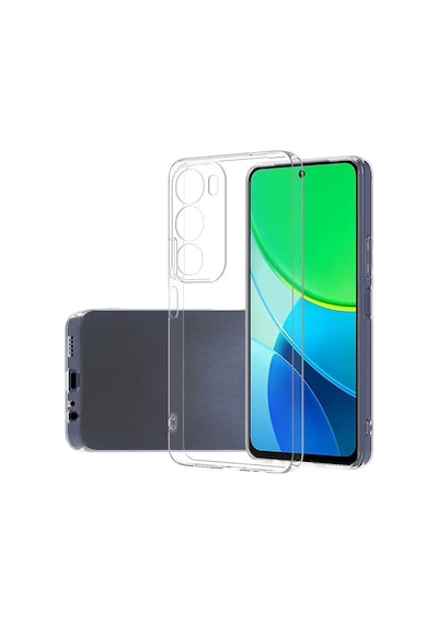 Teleplus Vivo Y19s Kılıf Kamera Korumalı Jelly Transparan Silikon