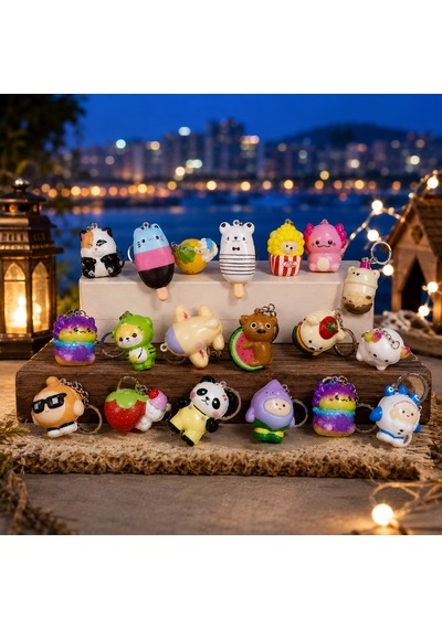 14 Adet Vıp New Squishy Sukuşi Full Mini Set Yılbaşı Hediyeleri Farklı Model Sukuşi Noel Hediyesi