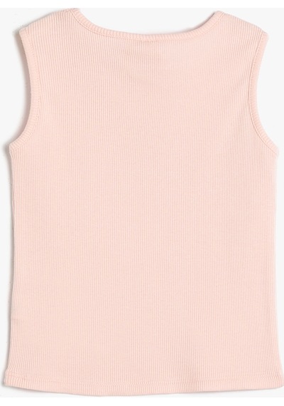 Koton Atlet Kolsuz Bisiklet Yaka Fitilli Baskılı Pamuklu Pembe 3smg30022ak 3SMG30022AK274 Pembe