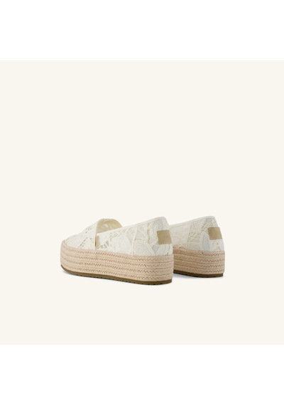 10023045 Egret Espadril Kadın 10023045 1002304 Toms Valencıa Floral Crochet