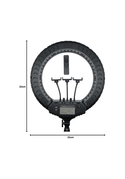 Döküm Ayaklı Profesyonel Kuaför Makyaj Çekimleri 21 Inç 65w 560led Kumandalı Ring Lıght Çekim Işığı
