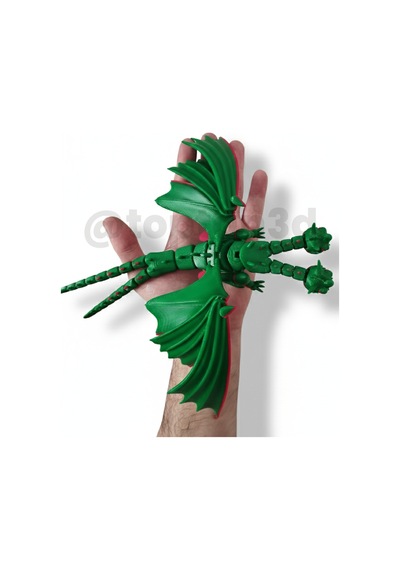 Mega Boy İki Başlı Ejderha Hareketli Figür - 25 Cm