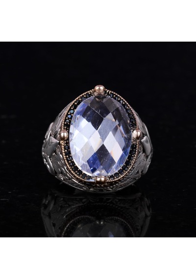 925 Ayar Gümüş Yüzükler İle Premium Üretilmiş Taşlar Kristal Üretilmiş Taş Gümüş