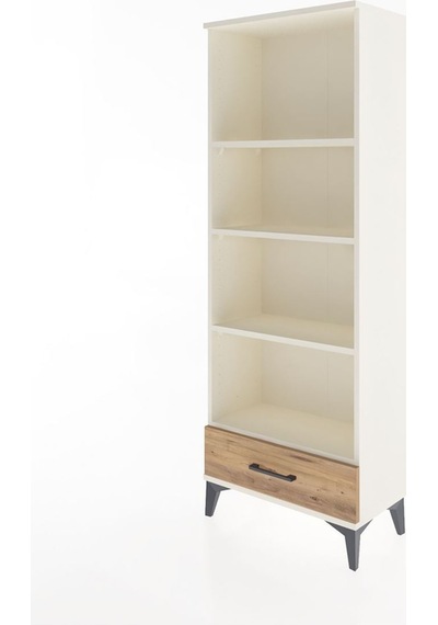Arges Dolap 4 Raflı Tek Çekmeceli 60x30x163 Aytaşı-çam Aytaşı