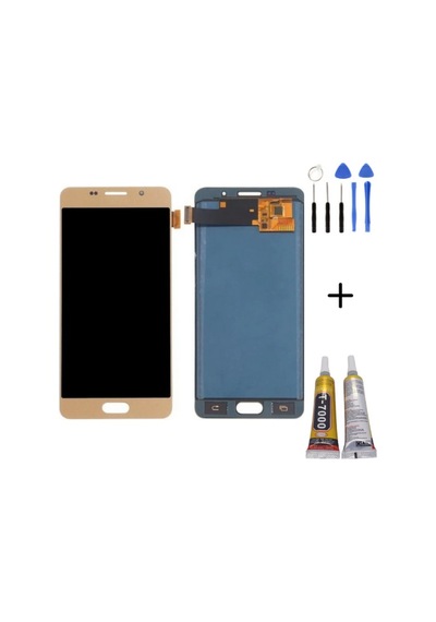 Te Samsung Uyumlu A5 2016 A510f Lcd Ekran Gold + Montaj Kiti