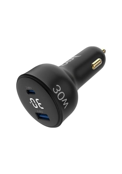 30w Hızlı Araç Şarj Aleti Type-c + Usb-a
