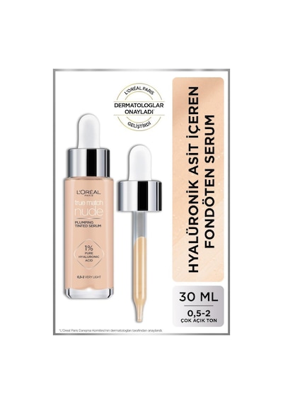 True Match Nude Fondöten Serum 0.5-2 Very Light & Revitalift Filler %1.5 Saf Hyaluronik Asit Serum pktfndtnsrmastsrm-8982